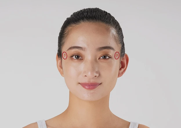 こめかみ